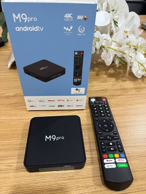 Hot Selling M9 Pro TV Box 4K Amlogic S905x4  1000M Lan Android 11.0 4g 64G Sta-l-k-er Android ATV Set Top Box