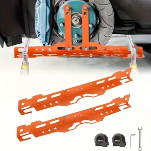 طقم عجلة حديد للخدمة الشاقة طقم محاذاة الإطارات مع أدوات المعايرة وتسوية العجلات - Product Image 5