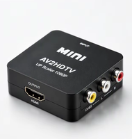 محول من الكومبوزيت إلى HDMI بدقة 1080 بكسل، محول RCA AV مع شحن USB، يدعم أنظمة PAL وNTSC، لأجهزة DVD وVCR وأجهزة التلفزيون القديمة