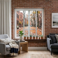 Fenêtres coulissantes en vinyle LEDOW P80 certifiées AAMA de qualité constructeur avec commande facile pour les nouveaux chantiers de construction