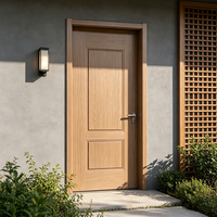 Porte intérieure moderne en WPC avec cadre enveloppé, insonorisée, pour chambre à coucher, villa, appartement, décoration de la maison