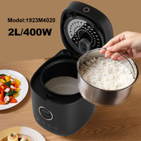 Petits appareils électroménagers Olla Arrocera Cuisine Cuiseur à riz électrique 2L Plastique avec tasse à mesurer et spatule