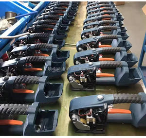 V2 manuel elektrikli çemberleme gergi makinesi PP PET plastik pil işletilen aracı yarı otomatik çekirdek Motor PLC bileşenleri - Product Image 6