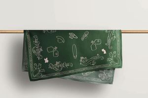 Bandana de mariage personnalisé en satin motif Paisley, foulard de cou, cravate de cou pour enterrement de vie de jeune fille, texte personnalisé - Product Image 3