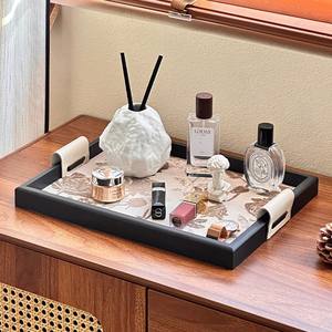 Bandeja de tela moderna hecha a mano con diseño original <span class=keywords><strong>antiguo</strong></span> compartimento único para la entrada de la sala de estar del hogar o uso medio - Product Image 1