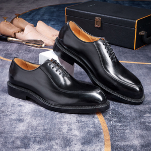 Zapatos de vestir Oxford de lujo para hombre Venta caliente Cuero genuino con suela roja para vacaciones de negocios de boda-Elegante y de moda - Product Image 4
