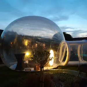 Easy Install Air Inflatable Transparent House Bubble Tent Starry Glamping Tent Luxury Hotel