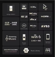Nuevo Reproductor Multimedia Z9X 8K 4K HDR con Sistema Operativo Android 11, Motor de Video Amlogic S928X-K 6G+64G VPU, Motor de Imagen, TV Box HD Zidoo Z9X 8K