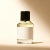 Kotak Kemasan Silinder Kustom 30ml 50ml 100ml Botol Parfum Kaca Bulat Transparan Kosong