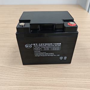بطارية الرصاص الحمضية التخصيص 12V-38Ah عالية الأداء صمام دورة حياة طويلة-تنظيم - Product Image 2