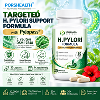 Capsules Probiotiques H. Pylori Support Multi-Souches Bifidobacterium Formule Botanique Santé Digestive Antioxydant Immunité