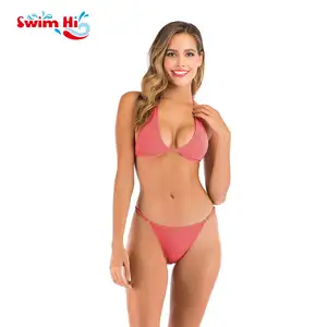 Chất Lượng Cao Phụ Nữ Hai Mảnh Ưa Thích Tam Giác Mujer Thong Đồ Bơi Bãi Biển Chuỗi Bộ Bikini