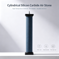 Diffuseur de bulles cylindrique en carbure de silicium fritté, plusieurs tailles, pour aquarium, oxygénateur écologique, emballage inclus
