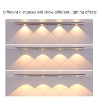 Guirlande lumineuse à LED Type C Détecteur de mouvement rechargeable Détecteur à intensité variable Veilleuse pour cuisine maison