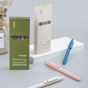 5 pz penne in Gel di <span class=keywords><strong>inchiostro</strong></span> ad asciugatura rapida <span class=keywords><strong>penna</strong></span> nera ad alto valore <span class=keywords><strong>penna</strong></span> Gel stampa basso centro gravità ufficio spazzola domanda fatta di plastica - Product Image 3