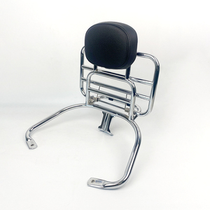 Offerta Top per Vespa <span class=keywords><strong>GTS</strong></span> 150 <span class=keywords><strong>300</strong></span> Portapacchi Posteriore Cromato con Schienale Antiruggine Accessori Moto - Product Image 2
