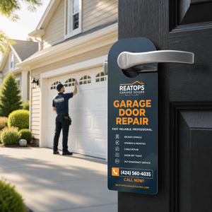 Cartes de visite personnalisées pour entreprises de services de portes de <span class=keywords><strong>garage</strong></span>, flyers imprimés pour la génération de prospects résidentielles locales - Product Image 3