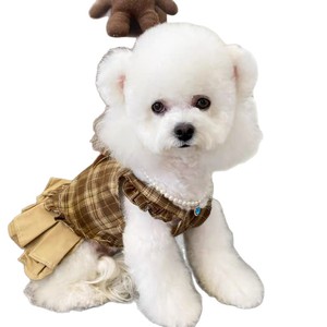 Ropa para Mascotas, Chaleco para Perro, Falda Color Caramelo, Transpirable, Estilo Casual de Primavera - Product Image 3