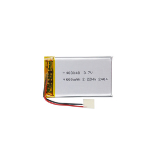 3.7V 403048 <span class=keywords><strong>Lithium</strong></span> <span class=keywords><strong>ion</strong></span> <span class=keywords><strong>polymer</strong></span> pin 600mAh lp403048 có thể sạc lại LiPo pin với <span class=keywords><strong>2</strong></span> dây - Product Image 1