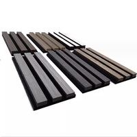 Panneaux muraux acoustiques nouvellement arrivés Grille de barre en bois Panneau insonorisant Latte de bois forwall