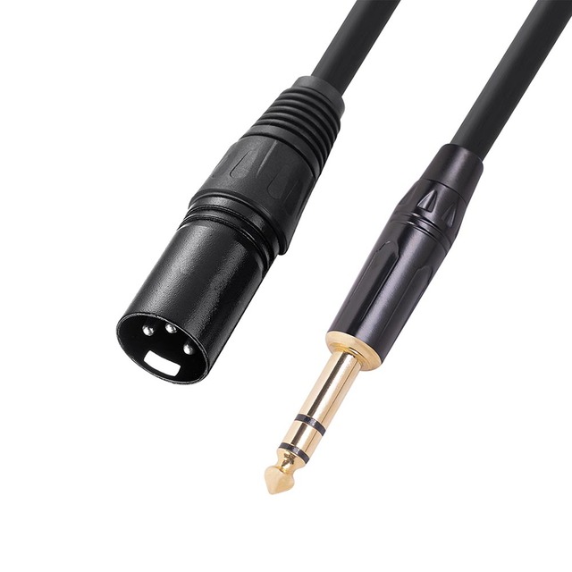 1M 6.35mm 1/4 Inch TRS Male to XLR Male Audio Stereo Mic Cable 6.35mm Male to XLR Female Balanced Speaker Mic Cable