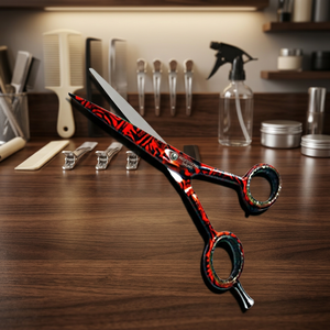 Ciseaux de coiffure professionnels ASAP pour salon de barbier, pour droitiers, manche moyen, confortables, tranchants, durables, bord de rasoir, 15g, beauté - Product Image 5