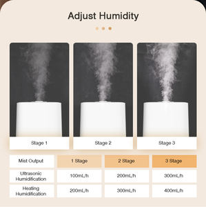 RUNAL H950 6L pelembap udara ultrasonik pintar Perancis, Pelembab udara dengan kabut hangat & dingin 60C kabut hangat Tuya/Alexa lampu LED - Product Image 4