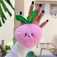 Nieuwe fruit- en groentepluche speelgoedtas accessoire pop sleutelhanger cartoon klauwautomaat cadeau creatieve rugzakhanger