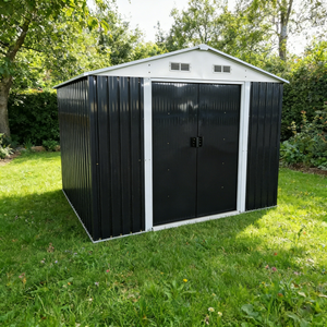 Caseta de Jardín Grande, Portátil, Ecológica, de Acero Galvanizado Resistente, con Doble Puerta, a Prueba de Decidencia, Duradera - Product Image 2