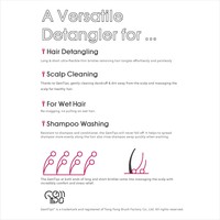 Brosse démêlante portable multifonction TONG FONG Modèle 18105SC de bonne qualité avec poils en nylon pour le coiffage