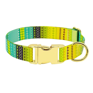 개인화 된 내구성 조정 가능한 인쇄 패션 디자인 패턴 승화 금속 버클과 부드러운 폴리에스터 개 칼라 - Product Image 3