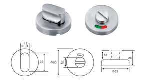 Indicateur <span class=keywords><strong>de</strong></span> verrouillage <span class=keywords><strong>de</strong></span> <span class=keywords><strong>porte</strong></span> <span class=keywords><strong>de</strong></span> cloison <span class=keywords><strong>de</strong></span> toilette en acier inoxydable 304 bouton cylindrique sans clé rouge vert pour <span class=keywords><strong>la</strong></span> cloison <span class=keywords><strong>de</strong></span> salle <span class=keywords><strong>de</strong></span> bain privée - Product Image 6
