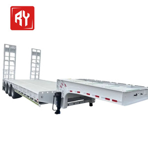 RuiYuan ขาย3เพลา100ตันหนัก40ฟุต12.4เมตร, รถพ่วงเตียงต่ำเตียงต่ำรถพ่วงแอร์ระงับ - Product Image 1