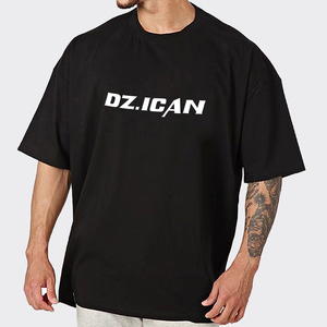 New Heavy <b>Weight</b> 100% Cotton Designer Shirt Oversized Drop Shoulder T-shirt High Quality Plain <b>Blank</b> T Shirt Manufacturer - Product Image 3