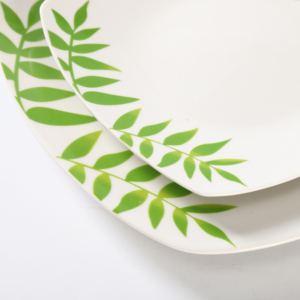 Juego <span class=keywords><strong>de</strong></span> cena <span class=keywords><strong>de</strong></span> <span class=keywords><strong>porcelana</strong></span> cuadrado personalizado <span class=keywords><strong>de</strong></span> fábrica para Centro Comercial hotel restaurante forma cuadrada productos listos - Product Image 4