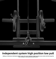 Machine Smith multifonctionnelle pour usage domestique, banc de musculation, rack à squats, presse à pectoraux, crossover de câbles, unité compacte