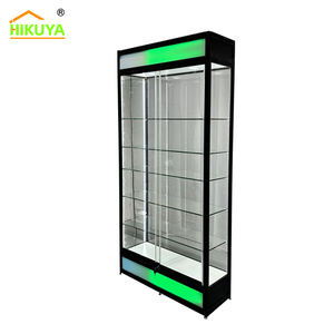 ויטרינת תצוגה מזכוכית בהתאמה אישית של HiKUYA, באורך 1.2 מטר או 1.8 מטר, לחנויות טבק, ויטרינת קיר מזכוכית, ארונות תצוגה. - Product Image 1