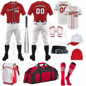 Uniformes de baseball pour adultes à sublimation personnalisée Kit d'uniforme de baseball en polyester 100% Forfait grande taille pour l'équipe d'uniformes de softball - Product Image 1