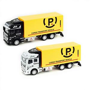 Camión de Contenedores de Aleación a Escala 1:42 Personalizado, Camión de Juguete de Metal Fundido a Presión con Función de Retroceso para Niños - Product Image 1