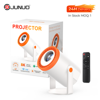Projecteur 4K TURN1, projecteur intelligent compact de la taille d'une paume, WiFi sans fil, ultra courte portée, projecteur de cinéma maison intérieur