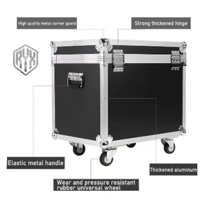 Công nghiệp lớp nhôm hợp kim Loa trường hợp chuyến bay với bánh xe chống sốc và chống thấm nước cho PRO thiết bị âm thanh - Product Image 2