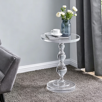 Transparenter Acryl-Luxus-Couchtisch mit Klarem Design für Esszimmer, Wohnzimmer, Sofa-Ecke, Hotel-Dekoration, Modernes Design