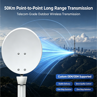 Punto de Acceso Inalámbrico para Exteriores QTECH, Puente de 50 km, PTP/PTMP, Haz QW 5D, 5 GHz, 2x2 MIMO, TDMA, Antena CPE de Doble Pila, Ganancia de Comunicación