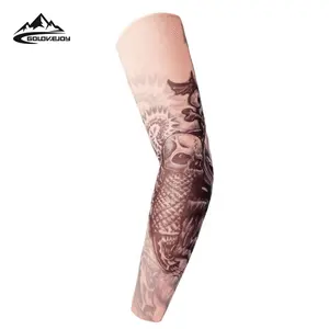 GOLOVEJOY TS Sommer Eis Stoff Radfahren Tattoo Arm Ärmel Camping Aktivitäten Eis Seide Arm Ärmel UV-Schutz Hülse