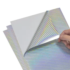 잉크젯 인쇄 접착 라벨 잉크젯 재료 방수 A3 A4 A5 홀로그램 프린터 용지 PET 비닐 스티커 용지