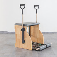 Chaise Wunda en divers matériaux, adaptée à l'entraînement d'endurance corporelle, Pilates Reformer