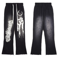 Ensembles de survêtements personnalisés avec logo, design Y2K, en molleton doublé éponge, comprenant un sweat à capuche et un pantalon de jogging, impression sérigraphique, style streetwear