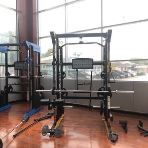 Cage de musculation pour salle de sport à domicile, rack à squats, entraînements d'exercice, équipement de musculation multifonctionnel, machines Smith - Product Image 3