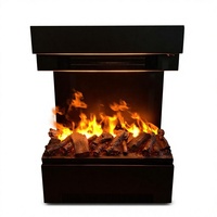Cheminée électrique à vapeur réglable de luxe de 20 pouces pour la décoration intérieure, avec flamme LED 3D personnalisable et fonction chauffante à vapeur d'eau, vente en gros