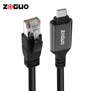 Câble Ethernet USB-C Type C <span class=keywords><strong>RJ45</strong></span> <span class=keywords><strong>Connect</strong></span>é Directement Gigabit LAN Tressé Haute Vitesse Gaine en PVC pour MacBook Pro Moniteur Lecteur DVD - Product Image 2